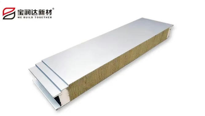 聚氨酯封边岩棉夹芯板